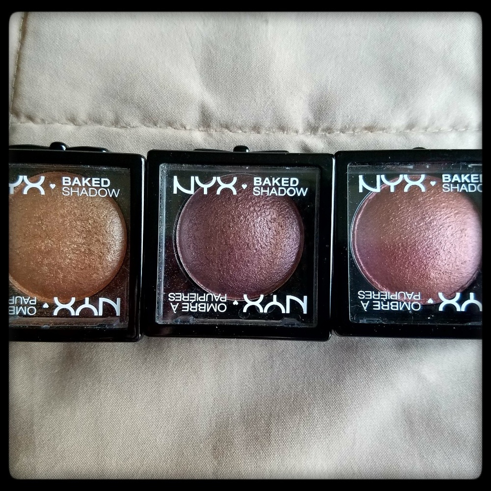 🌅 NYX Baked Eyeshadow bundle *metallic*